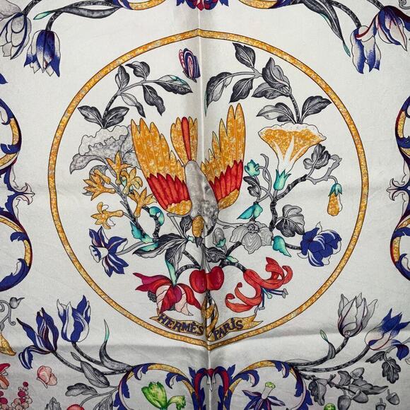 HERMES PIERRES D'ORIENT ET D'OCCIDENT SILK SCARF BY ZOE PAUWELS 90 CM SILK - Picture 7 of 16